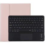 Bàn phím Bluetooth màu đen tháo rời TG97BC + Bao da vải sợi nhỏ cho máy tính bảng iPad 9.7 inch, có bàn di chuột & khe cắm bút & giá đỡ, TG97BC