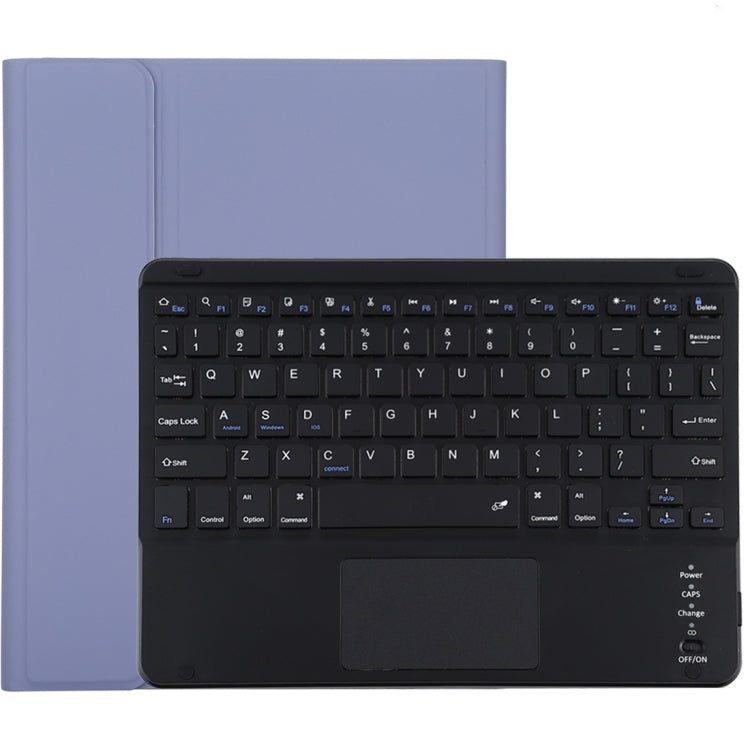 Bàn phím Bluetooth màu đen tháo rời TG97BC + Bao da vải sợi nhỏ cho máy tính bảng iPad 9.7 inch, có bàn di chuột & khe cắm bút & giá đỡ, TG97BC