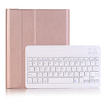 A102B Ốp da bàn phím Bluetooth siêu mỏng có thể tháo rời cho iPad 10.2 inch 2019, có chân đế & khe cắm bút, A102B Đen, A102B Vàng, A102B Xanh, A102B Vàng hồng