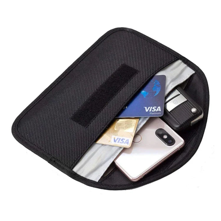 Túi vỏ chắn tín hiệu vải Oxford đa năng cho điện thoại di động dưới 5.8 inch, Kích thước: 20*10cm, 20x10cm Đen, 20x10cm Hồng, 20x10cm Màu kaki