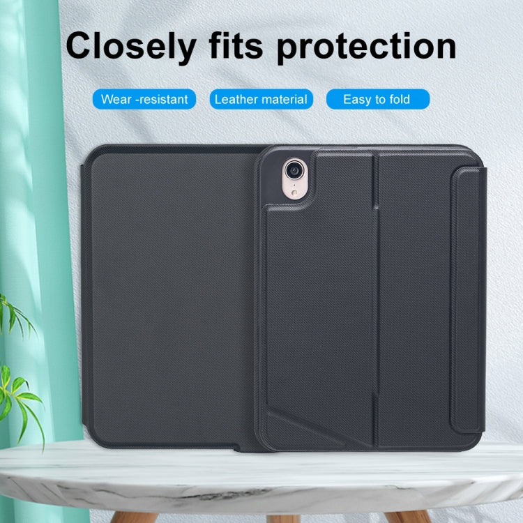 T06-AS Ốp da bàn phím Bluetooth loại tách rời có đèn nền cảm ứng cho iPad mini6 / mini 7, T06-AS
