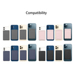 Túi ví đựng thẻ silicone cho iPhone 13 Series / iPhone 12 Series, chống mất từ, đựng thẻ, dán nam châm Magsafing