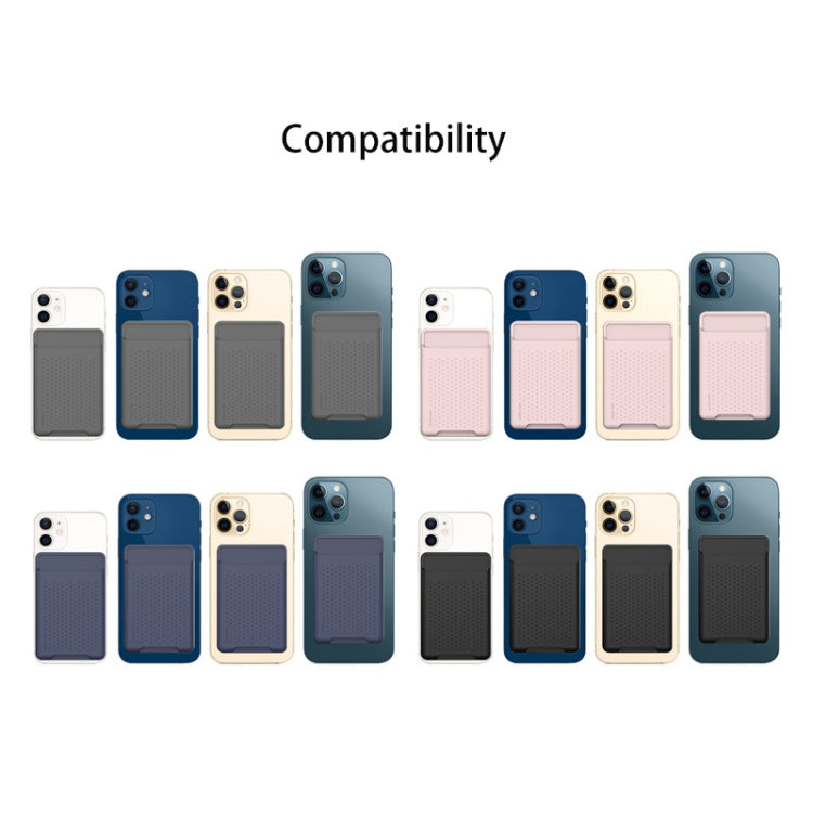 Túi ví đựng thẻ silicone cho iPhone 13 Series / iPhone 12 Series, chống mất từ, đựng thẻ, dán nam châm Magsafing