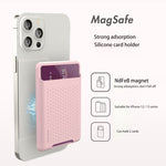 Túi ví đựng thẻ silicone cho iPhone 13 Series / iPhone 12 Series, chống mất từ, đựng thẻ, dán nam châm Magsafing