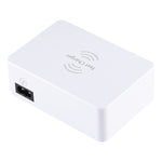 Sạc không dây 6 trong 1 10W QC3.0 + USB-C / Type-C + 4 cổng USB WLX-818F với màn hình LCD thông minh, phích cắm EU / AU, màu trắng