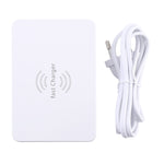 Sạc không dây 6 trong 1 10W QC3.0 + USB-C / Type-C + 4 cổng USB WLX-818F với màn hình LCD thông minh, phích cắm EU / AU, màu trắng