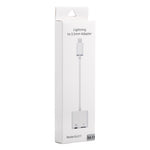 GL011 2 trong 1 Đầu Nữ 8 Pin + Đầu Nữ 3.5mm sang Đầu Nam 8 Pin Bộ Chuyển Đổi Sạc Âm Thanh