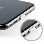 2 cổng sạc kim loại chống bụi 8 chân đa năng cho iPhone