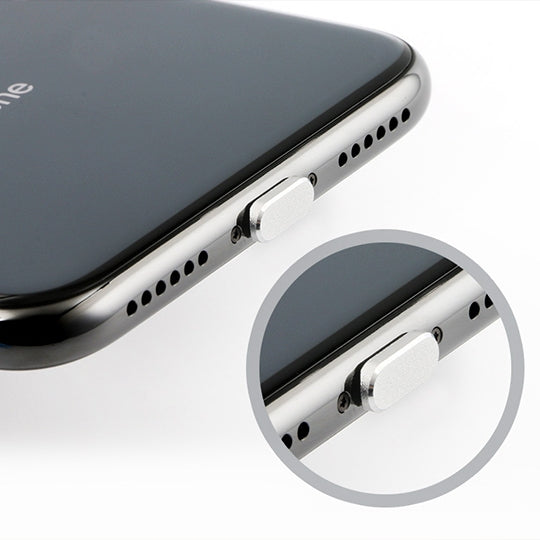 2 cổng sạc kim loại chống bụi 8 chân đa năng cho iPhone