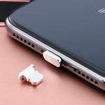 2 cổng sạc kim loại chống bụi 8 chân đa năng cho iPhone