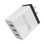 Sạc nhanh du lịch AR-QC-03 2.1A 3 cổng USB, phích cắm Mỹ, AR-QC-03 US, phích cắm AR-QC-03 US màu xanh