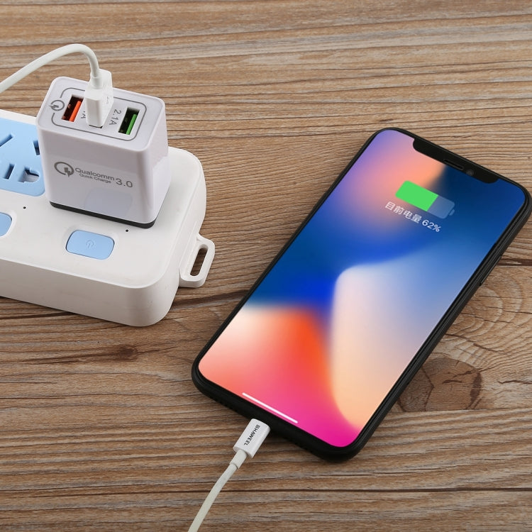 Sạc nhanh du lịch AR-QC-03 2.1A 3 cổng USB, phích cắm Mỹ, AR-QC-03 US, phích cắm AR-QC-03 US màu xanh