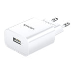 Bộ sạc du lịch USB đơn 2.1A USAMS US-CC075 T18, phích cắm EU