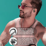 Tai nghe Bluetooth đeo tai không dây 258 kèm hộp sạc & màn hình kỹ thuật số, Hỗ trợ cảm ứng & gọi HD & trợ lý giọng nói & NFC, MD03 Đen, 258 Trắng