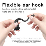 Tai nghe Bluetooth đeo tai không dây 258 kèm hộp sạc & màn hình kỹ thuật số, Hỗ trợ cảm ứng & gọi HD & trợ lý giọng nói & NFC, MD03 Đen, 258 Trắng
