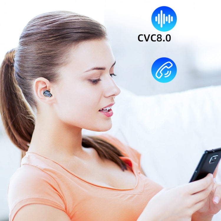263 TWS Tai nghe Bluetooth chống ồn CVC8.0 kèm hộp sạc, Hỗ trợ cảm ứng & Màn hình LED ba lớp hiển thị pin & Giá đỡ điện thoại & Pin dự phòng & Gọi HD & Trợ lý giọng nói, 263