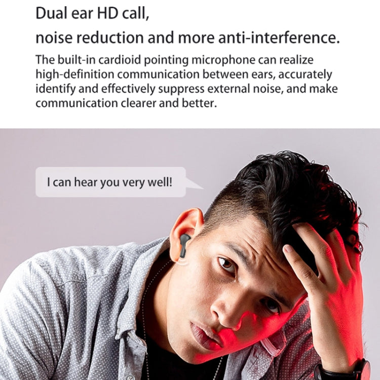 Tai nghe Bluetooth TWS chống ồn ngoài 278 kèm hộp sạc, Hỗ trợ màn hình LED hiển thị pin kỹ thuật số & đèn nhấp nháy & gọi & trợ lý giọng nói, 278 Đen, 278 Trắng
