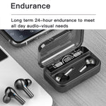 Tai nghe Bluetooth TWS chống ồn ngoài 278 kèm hộp sạc, Hỗ trợ màn hình LED hiển thị pin kỹ thuật số & đèn nhấp nháy & gọi & trợ lý giọng nói, 278 Đen, 278 Trắng