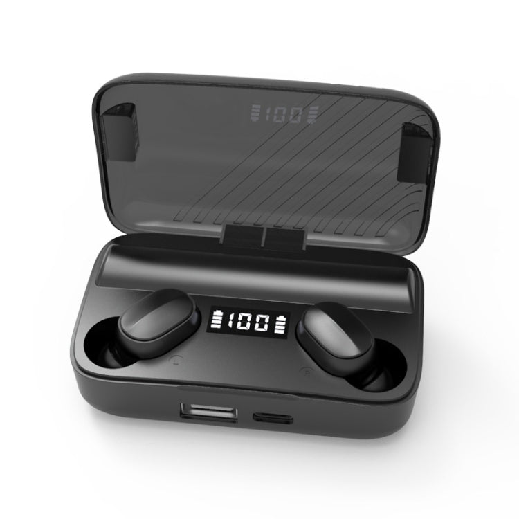 Tai nghe Bluetooth chống ồn kép A9 TWS CVC8.0 và DSP với hộp sạc nam châm & màn hình kỹ thuật số LED, hỗ trợ cảm ứng & gọi HD & Siri & pin dự phòng, A9