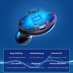 Tai nghe Bluetooth chống ồn kép A9 TWS CVC8.0 và DSP với hộp sạc nam châm & màn hình kỹ thuật số LED, hỗ trợ cảm ứng & gọi HD & Siri & pin dự phòng, A9