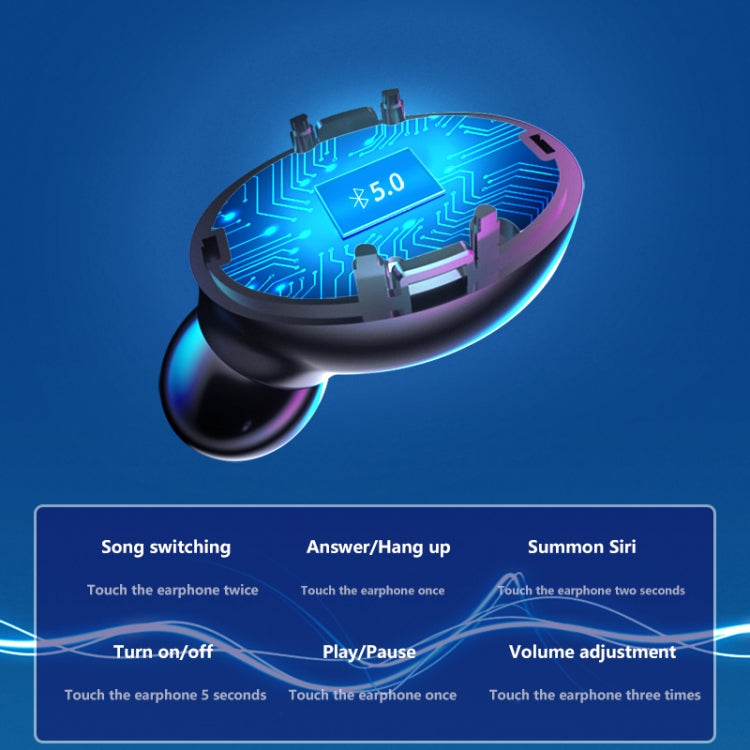 Tai nghe Bluetooth chống ồn kép A9 TWS CVC8.0 và DSP với hộp sạc nam châm & màn hình kỹ thuật số LED, hỗ trợ cảm ứng & gọi HD & Siri & pin dự phòng, A9