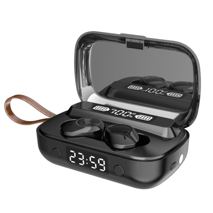Tai nghe Bluetooth cảm ứng chống ồn kép A13 TWS CVC8.0 và DSP với hộp sạc, hỗ trợ màn hình kỹ thuật số LED & đồng hồ & đèn pin & gọi HD & Siri & pin dự phòng, A13