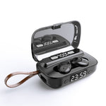 Tai nghe Bluetooth cảm ứng chống ồn kép A13 TWS CVC8.0 và DSP với hộp sạc, hỗ trợ màn hình kỹ thuật số LED & đồng hồ & đèn pin & gọi HD & Siri & pin dự phòng, A13
