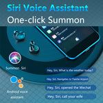 Tai nghe Bluetooth cảm ứng chống ồn kép A13 TWS CVC8.0 và DSP với hộp sạc, hỗ trợ màn hình kỹ thuật số LED & đồng hồ & đèn pin & gọi HD & Siri & pin dự phòng, A13