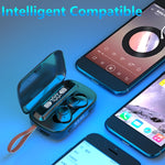Tai nghe Bluetooth cảm ứng chống ồn kép A13 TWS CVC8.0 và DSP với hộp sạc, hỗ trợ màn hình kỹ thuật số LED & đồng hồ & đèn pin & gọi HD & Siri & pin dự phòng, A13