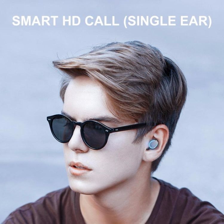F9-5 Tai nghe Bluetooth chống ồn thông minh cảm ứng kèm hộp sạc, Hỗ trợ hiển thị pin LED ba lớp & Gọi HD & Pin dự phòng & Siri, F9-5 Màu đen, F9-5 Màu trắng