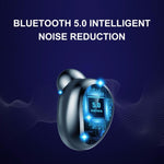 F9-5 Tai nghe Bluetooth chống ồn thông minh cảm ứng kèm hộp sạc, Hỗ trợ hiển thị pin LED ba lớp & Gọi HD & Pin dự phòng & Siri, F9-5 Màu đen, F9-5 Màu trắng