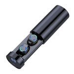 Tai nghe Bluetooth cảm ứng chống ồn F9-6 TWS CVC8.0 với hộp sạc hình trụ kéo ra, hỗ trợ màn hình kỹ thuật số LED hiển thị pin & gọi & Siri, F9-6