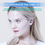 Tai nghe Bluetooth cảm ứng chống ồn F9-6 TWS CVC8.0 với hộp sạc hình trụ kéo ra, hỗ trợ màn hình kỹ thuật số LED hiển thị pin & gọi & Siri, F9-6