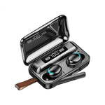 Tai nghe Bluetooth cảm ứng F9-5C Jerry Solution với hộp sạc nam châm, hỗ trợ hiển thị pin LED ba màn hình & pin dự phòng & gọi & Siri & dây đeo tay, F9-5C Jerry