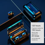 Tai nghe Bluetooth giảm tiếng ồn F9-5C với đèn thở bốn thanh + màn hình kỹ thuật số kèm dây đeo tay, F9-5C đèn bốn thanh có dây đeo màu đen, F9-5C đèn bốn thanh có dây đeo màu trắng