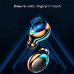 Tai nghe Bluetooth giảm tiếng ồn màn hình kỹ thuật số ba màn hình F9-5C, F9-5C không dây đeo màu đen
