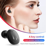 Tai nghe Bluetooth không dây A10 TWS hình viên nang không gian với hộp sạc từ tính & dây đeo, hỗ trợ gọi HD & kết nối Bluetooth tự động, màu đen, đen trắng, trắng, trắng + đen