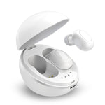 Tai nghe Bluetooth không dây A10 TWS hình viên nang không gian với hộp sạc từ tính & dây đeo, hỗ trợ gọi HD & kết nối Bluetooth tự động, màu đen, đen trắng, trắng, trắng + đen