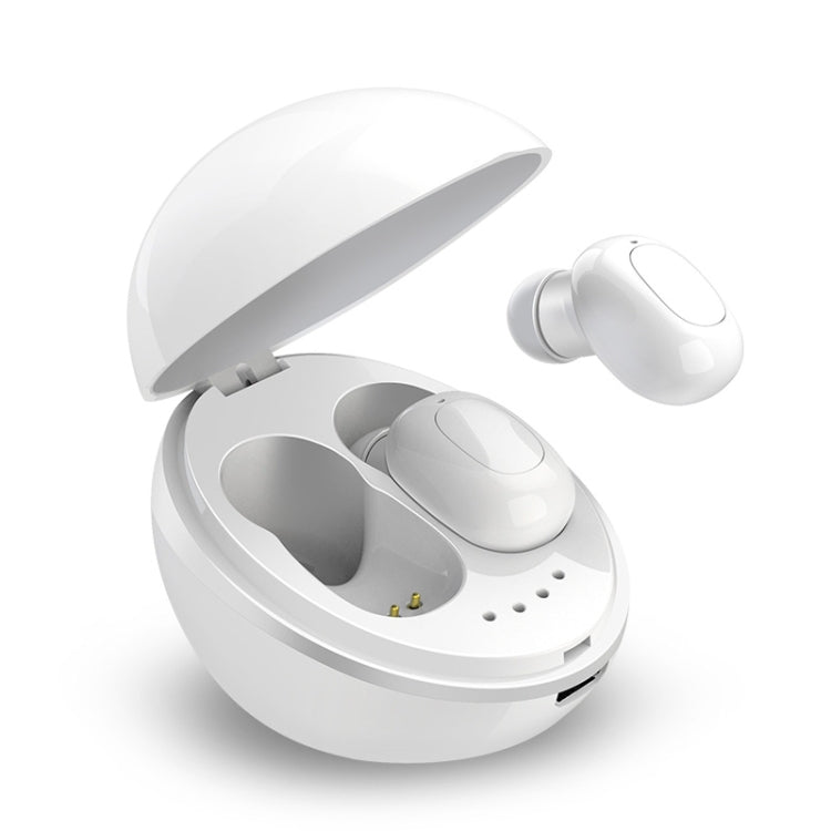 Tai nghe Bluetooth không dây A10 TWS hình viên nang không gian với hộp sạc từ tính & dây đeo, hỗ trợ gọi HD & kết nối Bluetooth tự động, màu đen, đen trắng, trắng, trắng + đen