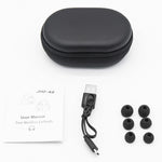 Tai nghe Bluetooth treo tai không dây JHO-A9 TWS kèm túi tích hợp sạc + lưu trữ có dây kéo, hỗ trợ điều khiển giọng nói, JHO-A9