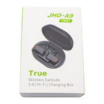 Tai nghe Bluetooth treo tai không dây JHO-A9 TWS kèm túi tích hợp sạc + lưu trữ có dây kéo, hỗ trợ điều khiển giọng nói, JHO-A9