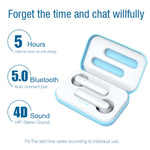 Tai nghe Bluetooth không dây cảm ứng X26 TWS 5.0 kèm hộp sạc hút từ, hỗ trợ trợ lý giọng nói & gọi, màu hồng, xanh, trắng