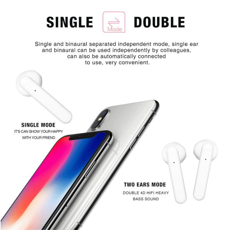 Tai nghe Bluetooth không dây cảm ứng X26 TWS 5.0 kèm hộp sạc hút từ, hỗ trợ trợ lý giọng nói & gọi, màu hồng, xanh, trắng