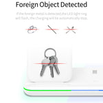 Z5 Bộ sạc không dây từ tính Qi đứng cho điện thoại di động & Apple Watch & AirPods / Xiaomi Redmi AirDots, có đèn vòng cảm ứng, Z5