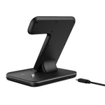 Z5 Bộ sạc không dây từ tính Qi đứng cho điện thoại di động & Apple Watch & AirPods / Xiaomi Redmi AirDots, có đèn vòng cảm ứng, Z5