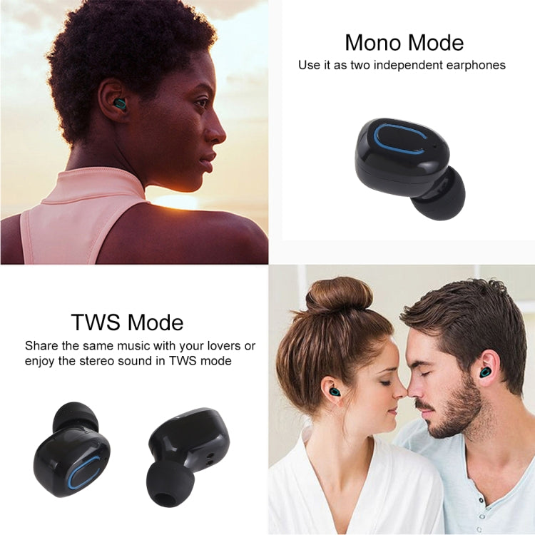 TI8S TWS Tai nghe stereo không dây Bluetooth 5.0 lấp lánh kèm hộp sạc