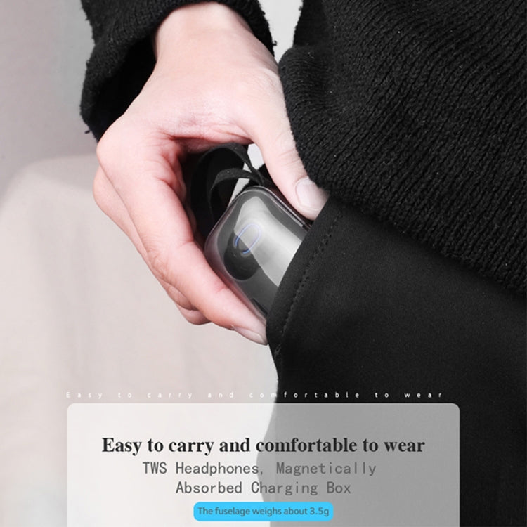 TI8S TWS Tai nghe stereo không dây Bluetooth 5.0 lấp lánh kèm hộp sạc
