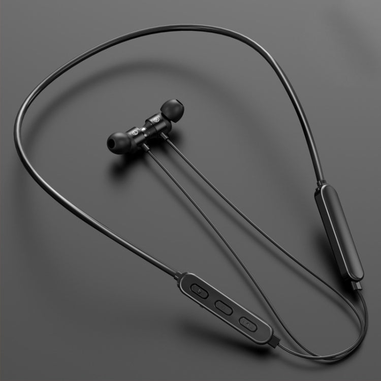 Tai nghe thể thao Bluetooth 5.1 đeo cổ dây tròn có chức năng từ tính, Màu đen, Đỏ, Trắng