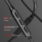 Tai nghe thể thao Bluetooth 5.1 đeo cổ dây tròn có chức năng từ tính, Màu đen, Đỏ, Trắng