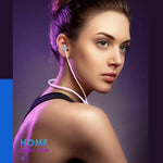 Tai nghe thể thao Bluetooth 5.1 đeo cổ dây tròn có chức năng từ tính, Màu đen, Đỏ, Trắng